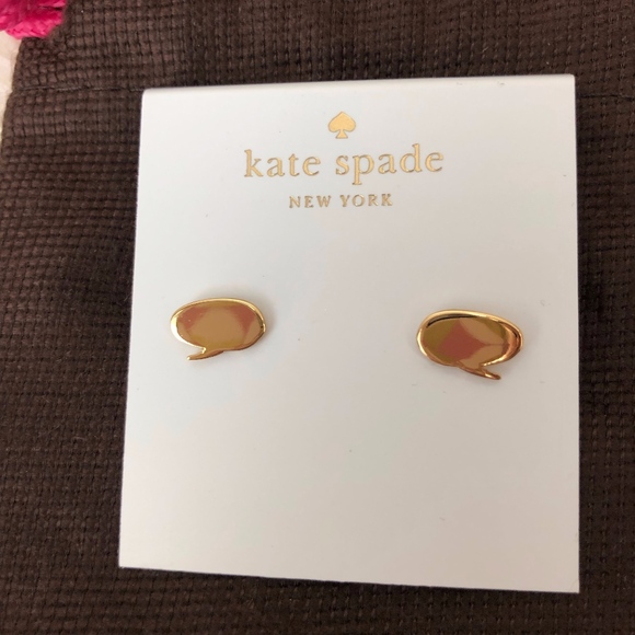 kate spade Jewelry - NWT! Kate Spade Quote Unquote Stud Earrings